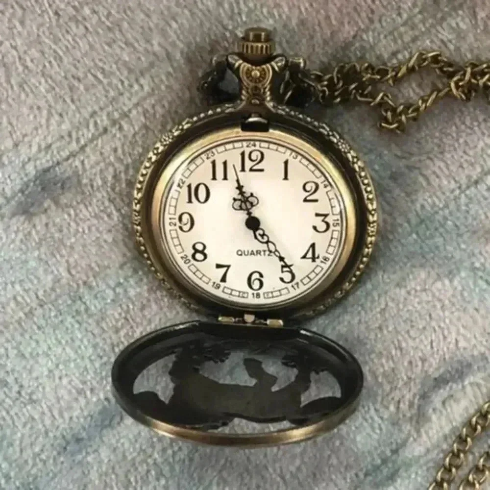 Wild Horse Bronze Pocket Watch and Chain NWT